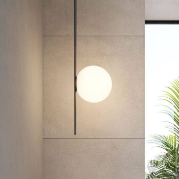 Karman vonkajšie stropné svietidlo Atmosphere čierne 133 cm plast