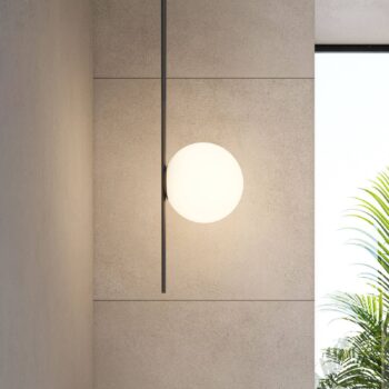 Karman vonkajšie stropné svietidlo Atmosphere čierne 178 cm plast