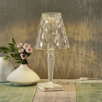 Kartell Big Battery - Stolová lampa IP20, transparentná
