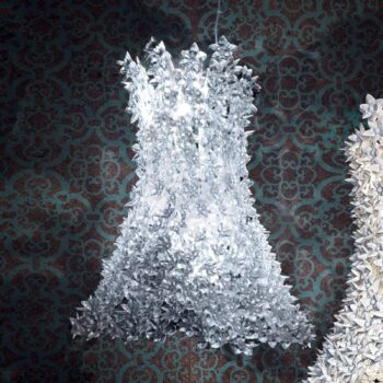 Kartell Bloom závesná G9 podlhovastá priehľadná