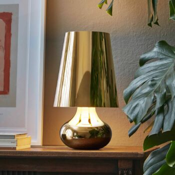 Kartell Cindy stolová LED tmavá zlatá metalická