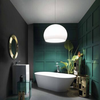 Kartell FL/Y – LED závesné svietidlo, lesklá biela