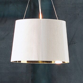 Kartell Gé závesné LED svietidlo, biela/zlatá