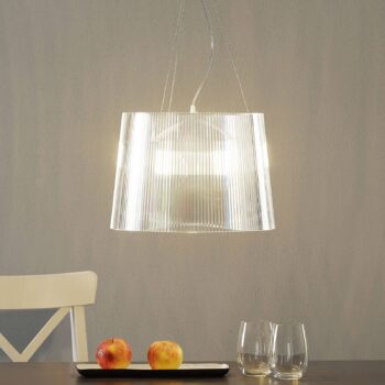 Kartell Gè – závesné LED svietidlo, priehľadné