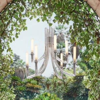 Kartell Khan luster, Ø 77 cm priehľadná