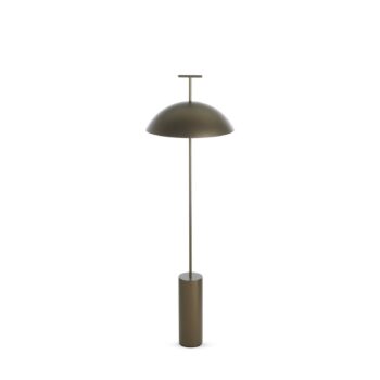 Kartell LED stojacia lampa Geen-A, bronz, výška 132 cm, oceľ