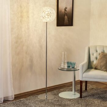 Kartell Planet stojaca LED 160 cm krištáľová číra