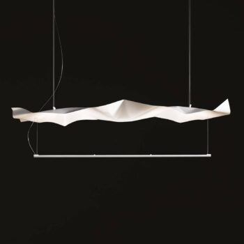 Knikerboker Crash Tube závesná lampa, biela