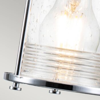 Kúpeľňové nástenné svetlo Ashland Bay, 3-pl. chróm