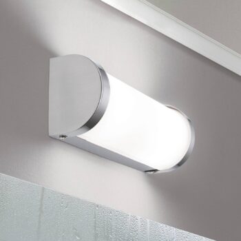 Kúpeľňové nástenné svietidlo Veti 25,5 cm, nikel