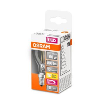 Kvapková LED žiarovka OSRAM E14 5,9 W Superstar 827