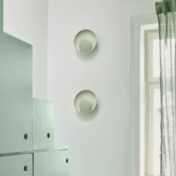 LED nástenné svetlo Marsi s káblom/zástrčkou, zelené