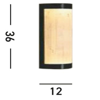 LED nástenné svietidlo Nile, výška 36 cm, čierna farba, oceľ, IP44