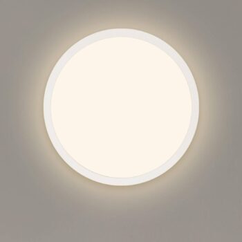 LED panel Jalo Round, Ø 29,2 cm, biely, plast, 2 700 K