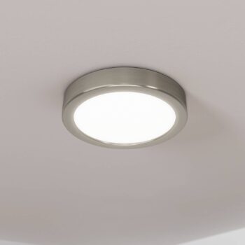 LED panel na povrchovú montáž Fueva 5 IP20 830 nikel Ø16cm