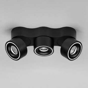 LED reflektor Egger DLS, Clippo Trio, čierny, stmievateľný