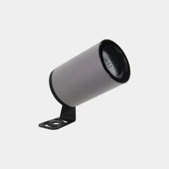 LED reflektor vonkajší, sivý, výška 15,7 cm, hliník