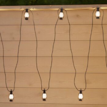 LED reťazové svetlá Garlands, dĺžka 1000 cm, čierne, 10-pl.