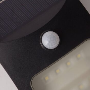 LED solárne nástenné svetlo 67420BK-PIR, pohybový senzor