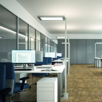 LED stojacia lampa Lavigo Core DPS 12500/840/R/G1, biela, senzor