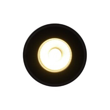 LED stropné bodové svietidlo Rosalee, čierne, IP65, spínač CCT