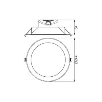 LED stropné svietidlo Acrux, Ø 24 cm, strieborný mat, CCT