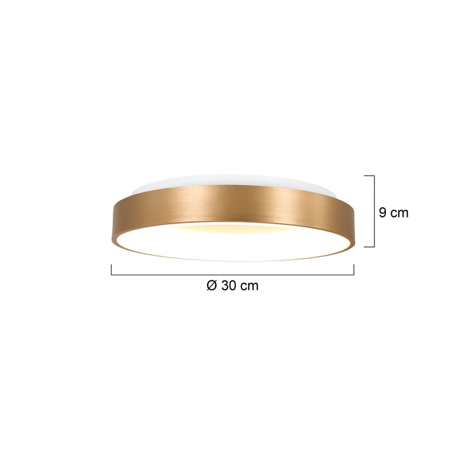 LED stropné svietidlo Ringlede 2 700 K Ø 30 cm zlaté LED stropné svietidlo Ringlede 2 700 K Ø 30 cm zlaté