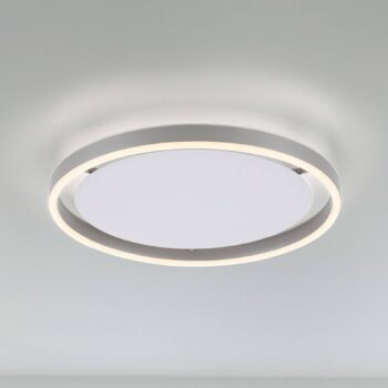 LED stropné svietidlo Ritus, Ø 39,3 cm, hliník