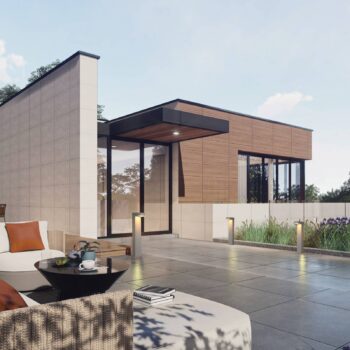 LED svetlo na chodník E383, 1 svetlo, betón, výška 70 cm