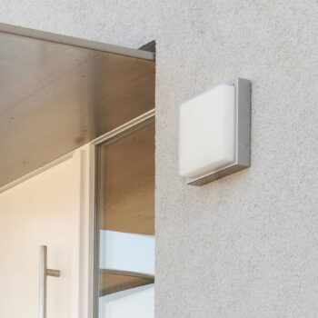 LED vonkajšie nástenné svietidlo 046, snímač pohybu, nerezová oceľ