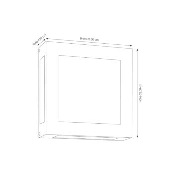 LED vonkajšie nástenné svietidlo Aqua Legendo, nerezová oceľ