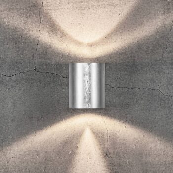 LED vonkajšie nástenné svietidlo Canto 2, 10 cm, pozinkované