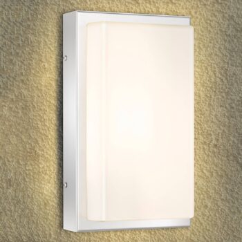 LED vonkajšie nástenné svietidlo Julea, nerezová oceľ, sklo