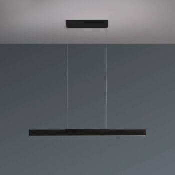 LED závesné svietidlo Bopp Nano 2.0, dĺžka 100 cm, čierna, kovová