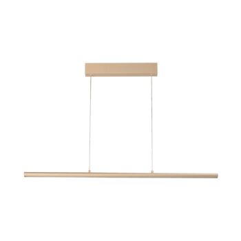 LED závesné svietidlo Borena, piesková farba, dĺžka 113 cm, kov