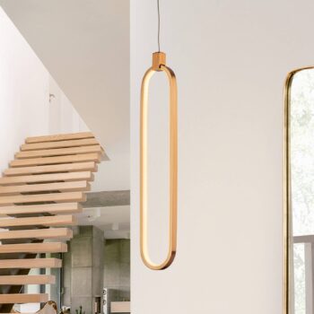 LED závesné svietidlo Colette, ružové zlato, 1-plameňové