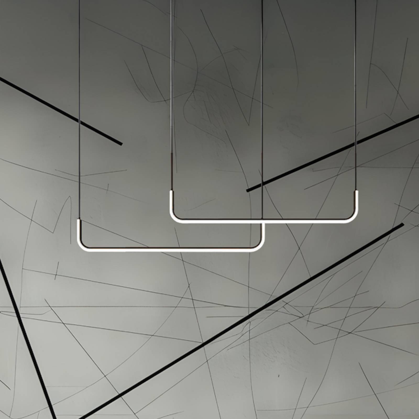 LED závesné svietidlo Horizon, kov, čierne, 4 000 K LED závesné svietidlo Horizon, kov, čierne, 4 000 K