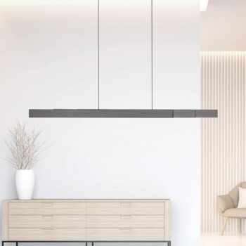 LED závesné svietidlo PURE Moto-Rise, platinové, hliník, CCT