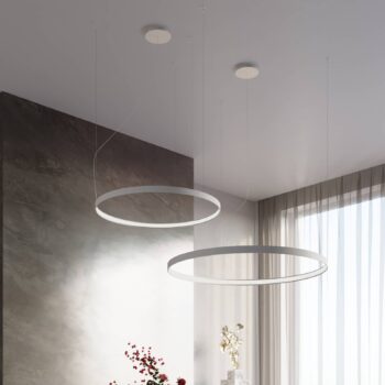 LED závesné svietidlo Rio 78, horizontálne, 3 000 K, biele