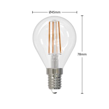 LED žiarovka E14 4W 2700K kvapka stmievateľná 5 ks