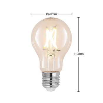LED žiarovka E27 4W 2700K vlákno, stmievateľné, číra
