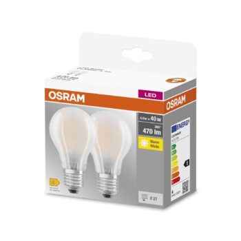 LED žiarovka E27 4W 827 Classic A GLFR matná 2ks