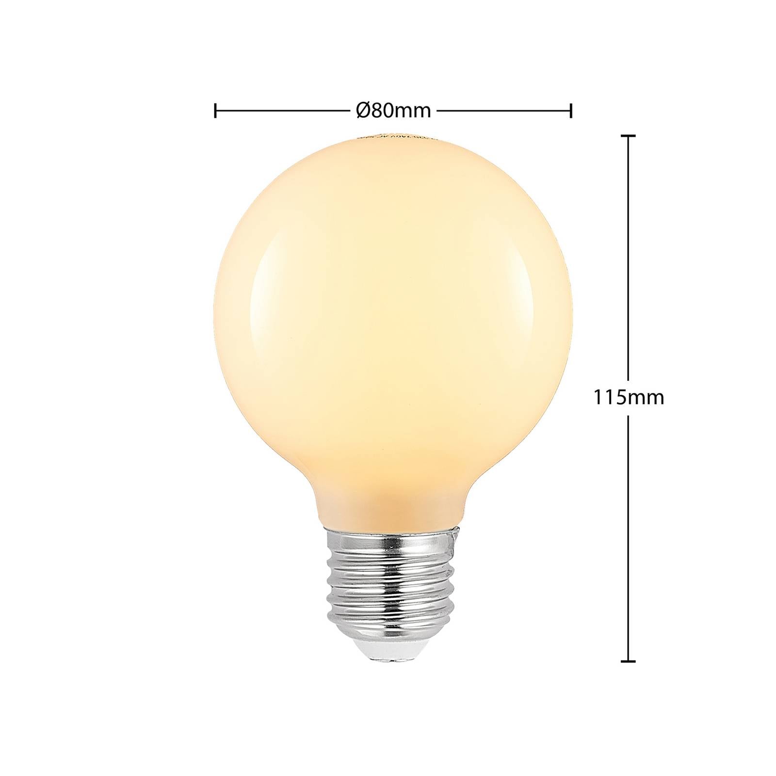 LED žiarovka E27 4W G80 2 700 K stmieva opál 2ks LED žiarovka E27 4W G80 2 700 K stmieva opál 2ks