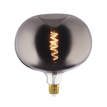 LED žiarovka E27 4W Veľká veľkosť v tvare jablka chrómové vlákno