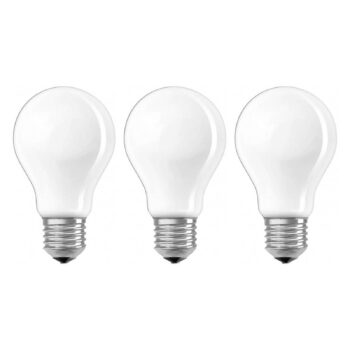 LED žiarovka E27 6,5 W, 806 lumenov, sada 3 ks