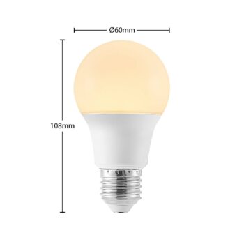 LED žiarovka E27 A60 4,9W 3 000K opálová 10 kusov