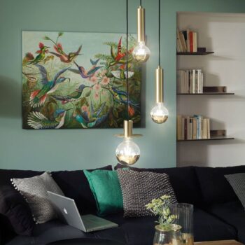 LED žiarovka E27 G125 827 6,5W Head mirror gold