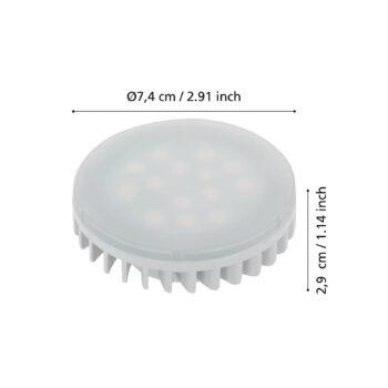 LED žiarovka GX53 4,9W 3000K matná