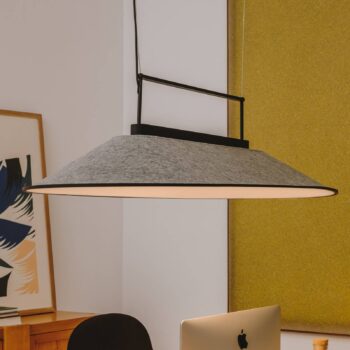 LEDS-C Shoemaker závesné LED oválne, svetlosivá