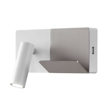 LEDS-C4 E-Lamp Mini nástenné LED svetlo biela/sivá